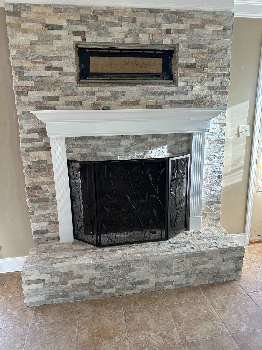 Extravagant stone installation performed in Tallassee, Alabama.
